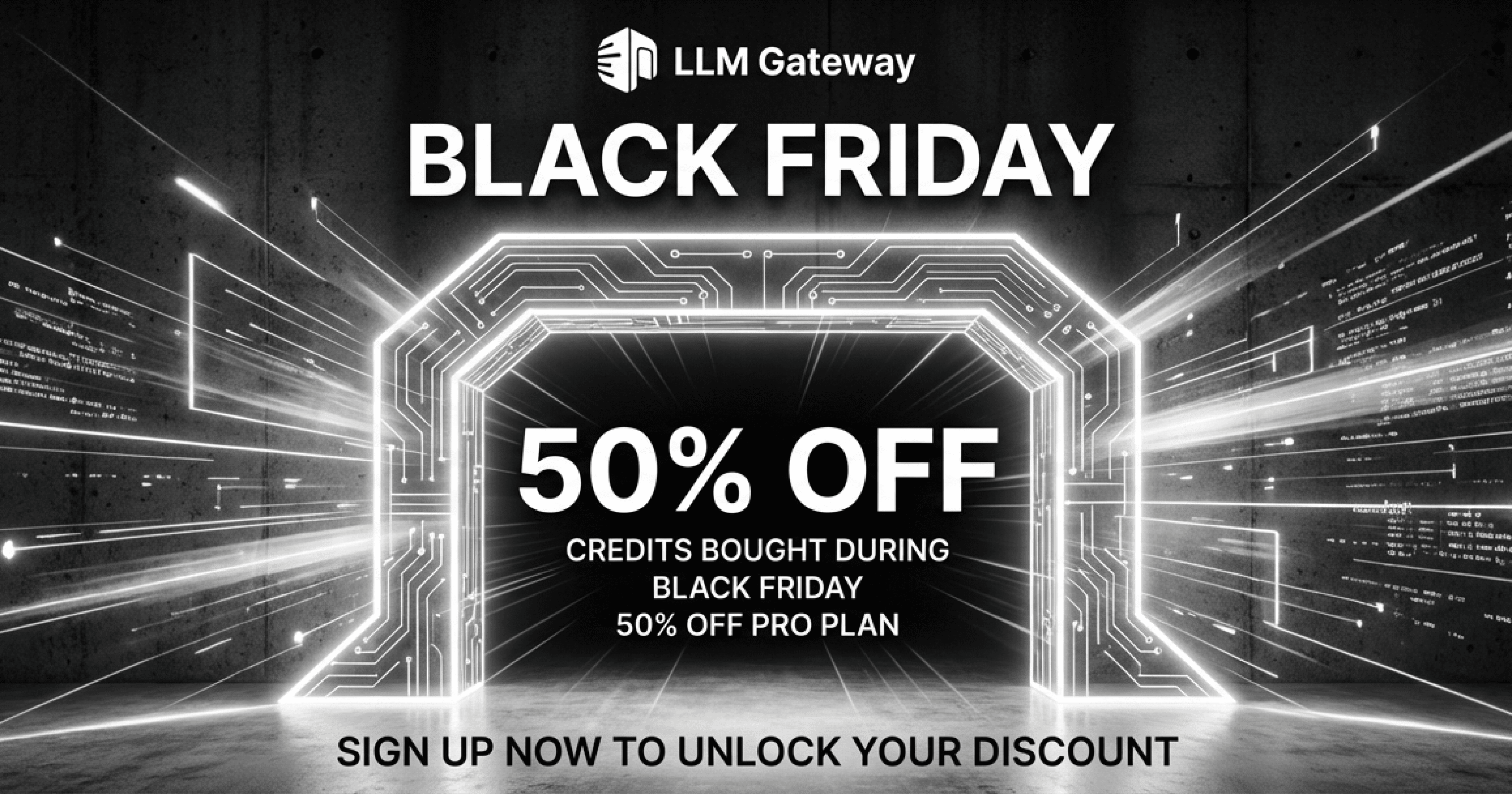 LLM Gateway Black Friday Credits Promotion